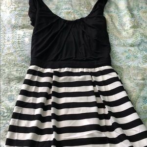 Black and white cut out dress
